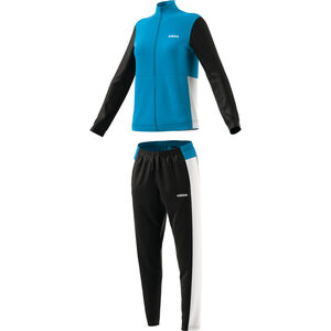 Damen Trainingsanzug Plain Tricot, schwarz/weiß/petrol, S bei Karstadt Sports Online