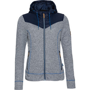 Damen Fleecejacke Christine, hellgrau/navy, 42 bei Karstadt Sports Online