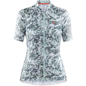 Damen Kurzarm-Radtrikot Hale Graphic, weiß/hellgrün, XS bei Karstadt Sports Online