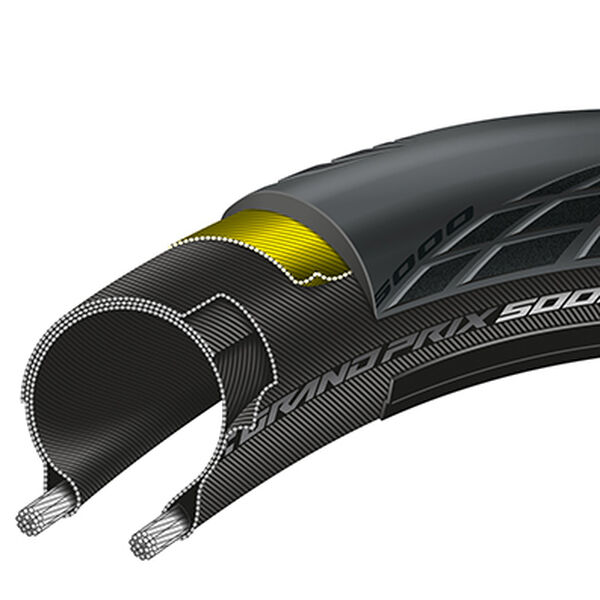 Grand Prix 5000 Faltreifen, 23-622/700X23C, schwarz bei Karstadt Sports Online