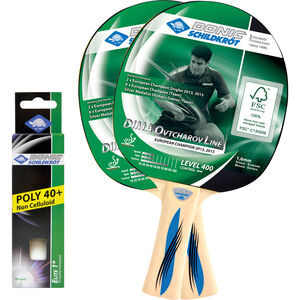 Tischtennisschläger "Ovtcharov 400", 3 Bälle bei Karstadt Sports Online