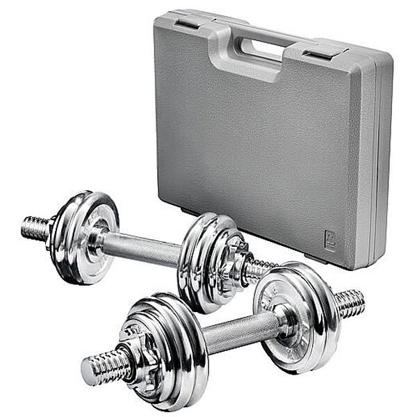 Chrom-Hantelset, 15 kg, Ø 30/31 mm bei Karstadt Sports Online