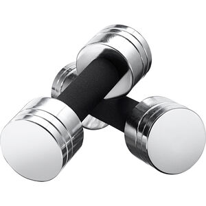 Chrom-Hantelset, 5 kg, silber/schwarz bei Karstadt Sports Online