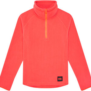 Mädchen Fleeceshirt Zip, hellrot, 128 bei Karstadt Sports Online