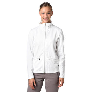 Sweatjacke "ELEA", Marken-Patch, Strukturmuster, uni, für Damen, weiß, XL bei Karstadt Sports Online