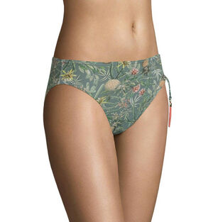 Bikini Hose, floraler Print, Zierquasten, grün, 42 bei Karstadt Sports Online