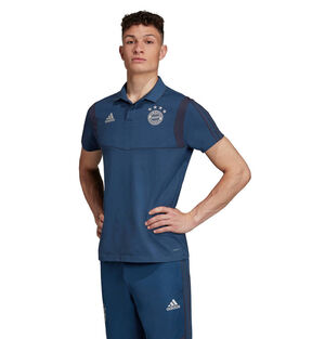 FC Bayern München Poloshirt, 2019/20, blaugrau, L bei Karstadt Sports Online