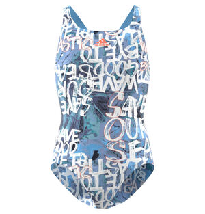 Badeanzug, Graphic, für Mädchen, eisblau/grau, 128 bei Karstadt Sports Online