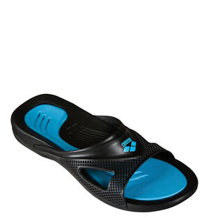 Herren Badesandale Hydrofit Hook, schwarz/blau, 44 bei Karstadt Sports Online