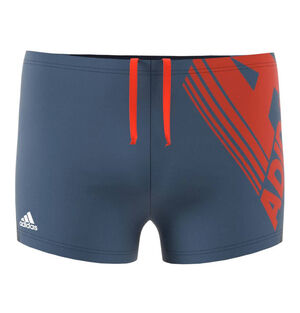 Badeboxer, zweifarbig, Big Logo, für Jungen, blaugrau, 176 bei Karstadt Sports Online
