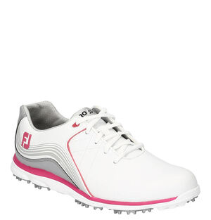 Golfschuhe, fein genarbtes Leder, Noppensohle, für Frauen, weiß/grau, 41 bei Karstadt Sports Online