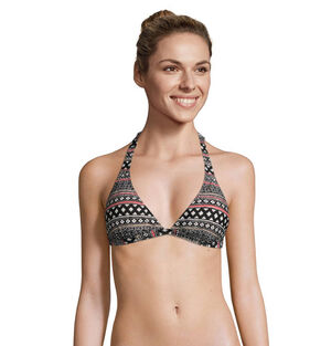 Bikini Oberteil "Suntip", schnelltrocknend, Ethno-Print, schwarz/mehrfarbig, 44 bei Karstadt Sports Online