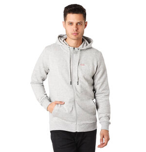 Sweatjacke "Mick", Kapuze, Marken-Schrift-Print, für Herren, grau, XL bei Karstadt Sports Online