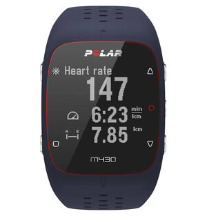 Fitnessuhr "M430", GPS-Tracker, Pulsmesser, wasserdicht, dunkelblau, M/L bei Karstadt Sports Online