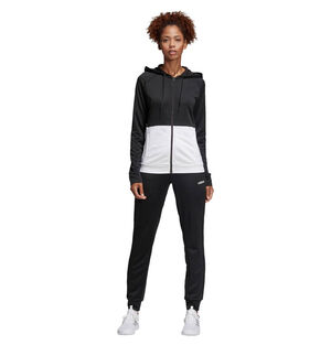 Trainingsanzug "Linear French Terry", für Damen, schwarz/weiß, L bei Karstadt Sports Online