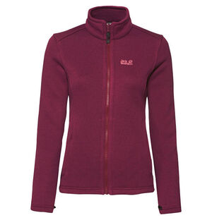 Fleecejacke, "Kinga", Klappkragen, Reißverschluss, uni, für Damen, berre, M bei Karstadt Sports Online