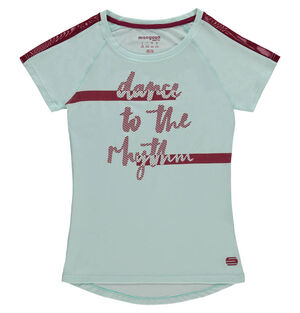 T-Shirt, "Dance", Streifen, für Mädchen, eispetrol, 140 bei Karstadt Sports Online