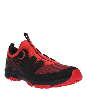 Herren Laufschuhe Gel-Fujirado, schwarz/rot, 46 1/2 bei Karstadt Sports Online