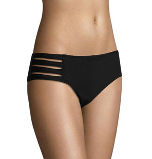 Bikini Hose "Sea", schnelltrocknend, Cut-Outs, unifarben, für Damen, schwarz, 40 bei Karstadt Sports Online
