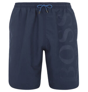 Badeshorts, schnelltrocknend, Print, Emblem, unifarben für Herren, navy, XL bei Karstadt Sports Online