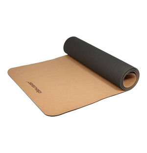 Yoga-Matte, Kork-Optik, dämpfend, wärmeisolierend, Trageband bei Karstadt Sports Online