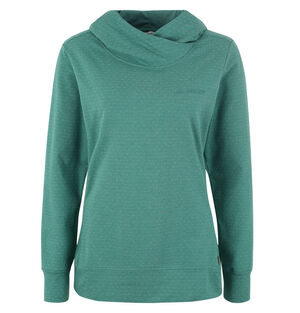 Langarmshirt "Tuenno", Regular Fit, Kapuze, Punktmuster, für Damen, grüntürkis, 38 bei Karstadt Sports Online