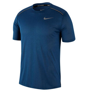 Dri-Fit® Laufshirt "Miler", gerader Schnitt, Seitenschlitze, für Herren, blau, L bei Karstadt Sports Online