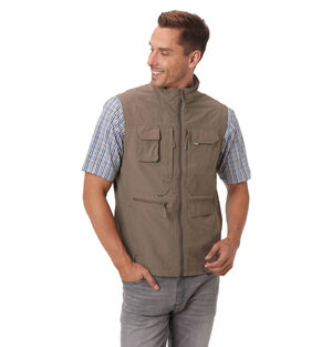 Outdoorweste "Seppo", atmungsaktiv, für Herren, taupe, 50 bei Karstadt Sports Online