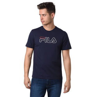 T-Shirt, Baumwolle, Marken-Schriftzug, für Herren, blau, S bei Karstadt Sports Online