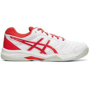 Damen Tennisschuh Gel Dedicate 6 Indoor, weiß/rot, 40 1/2 bei Karstadt Sports Online